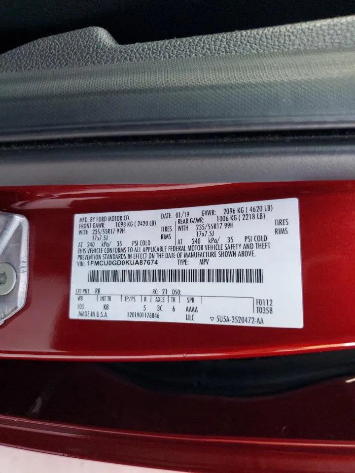 Фото FORD ESCAPE SE